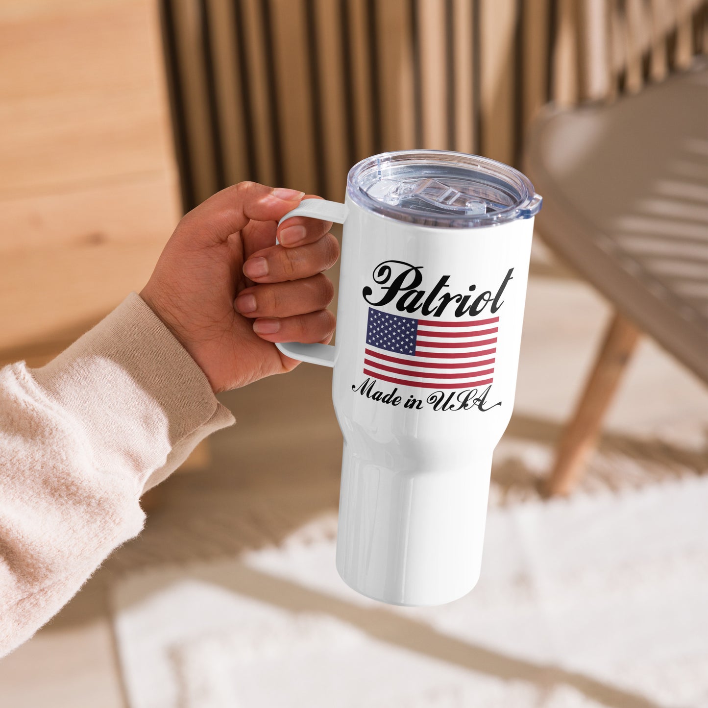 Patriot - Made in USA on Travel Mug